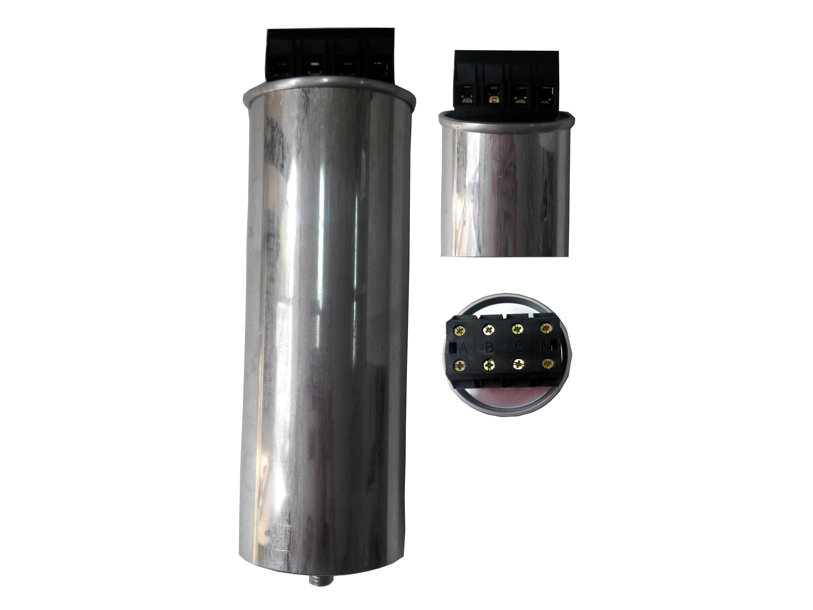 cylindrical type low voltage filter capacitor   type A four